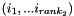 $ \left(i_1,...i_{rank_2}\right) $